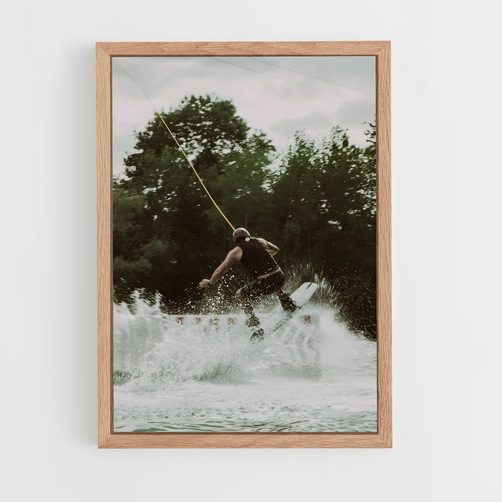 Poster Glisse et Vitesse – affiche Wakeboarding (vue 4)